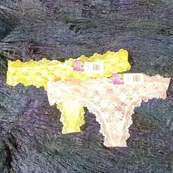 Hers by Herman Seductive Lace Thong Set Sz M - Picture 1 of 10